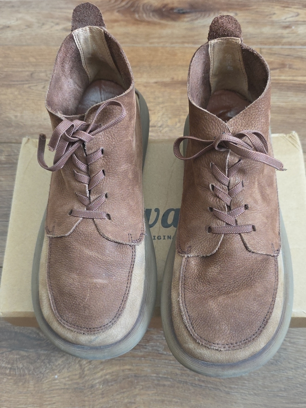 Women's Brown Suede Chukka Boots - Casual Lace-Up